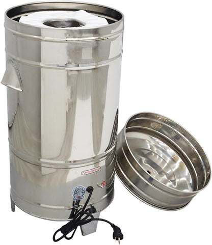 5KG Commercial Salad Spinner Adjustable Speed Stainless Steel Salad Dryer Vegetable Water Thrower Dehydrator for Hotels Restaurants Food Processing Plants 220V