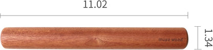 Muso Wood Small Rolling Pin for Baking,Wooden Rolling Pin 11 inches for Fondant, Pie Crust, Cookie, Pastry, Dough-Easy to Clean(Sapele)
