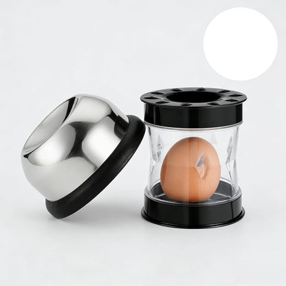 All-in-One Egg Prep Kit: 2-in-1 Egg Opener, Peeler Tool & Automatic Hard Perfect Easy-to-Peel Eggs