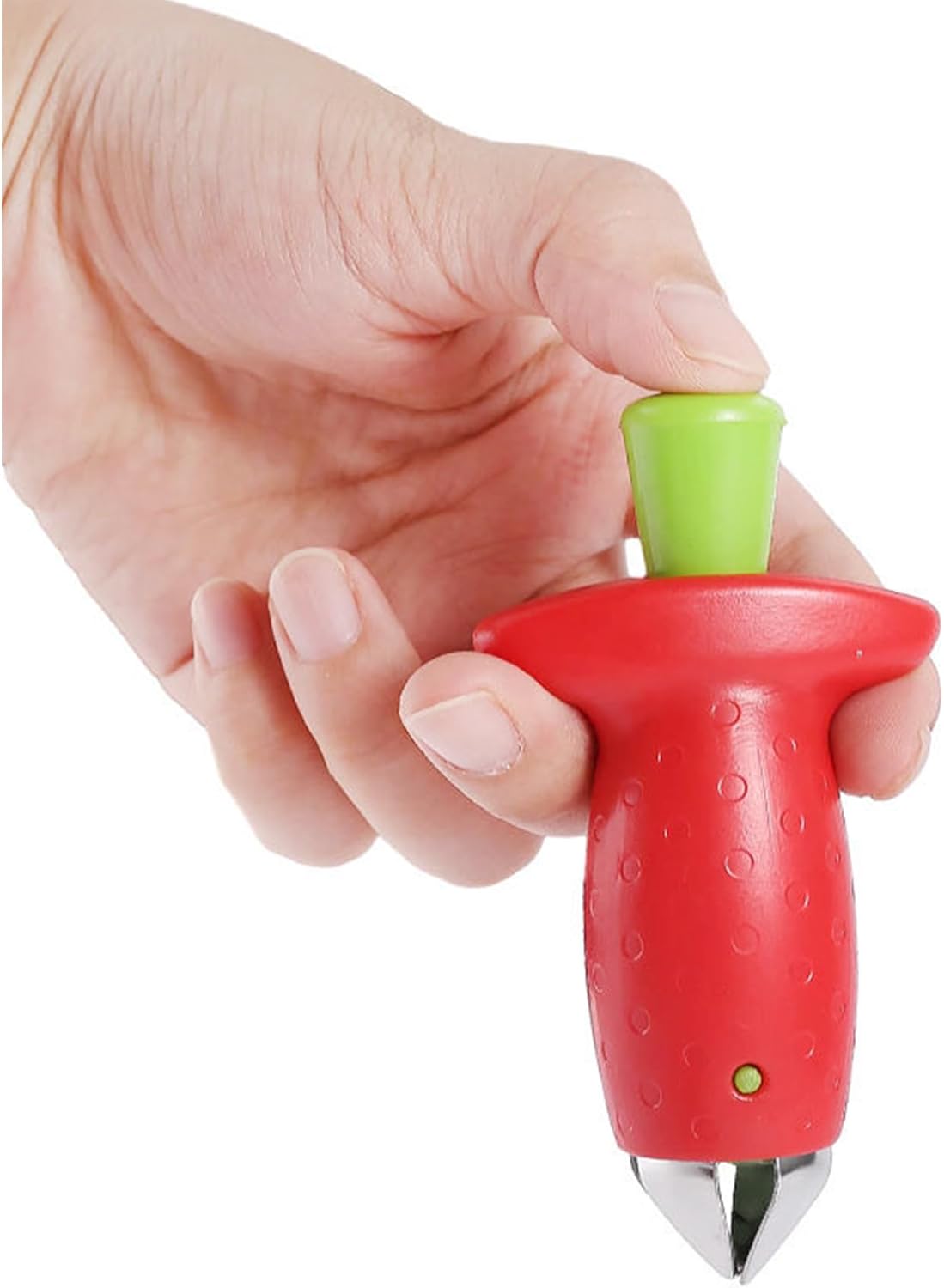 Multifunctional strawberry sheller, tomato sheller, suitable for fruit strawberry tomato corer clip, red