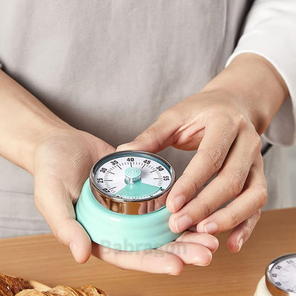 Kitchen Timer, Magnetic Visual Countdown Timer with Loud 72dB Alarm Mechanical Analog Dial for Cooking Baking Home Gym Office