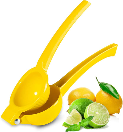 TEZZ Premium Lemon Squeezer, Large Heavy Duty Handhelp Juicer for Lemon, Metal Hand Press Citrus Juicer, Lime Squeezer Bar Tool, Manual Citrus Press