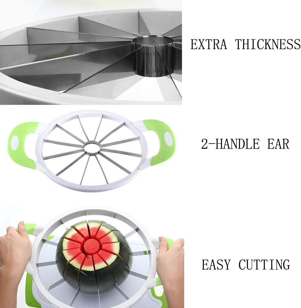 ZaH Melon Slicer Multifunctional Handheld Round Divider Watermelon Cutter Fruits Cutting Slicing Kitchen Tools