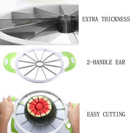 ZaH Melon Slicer Multifunctional Handheld Round Divider Watermelon Cutter Fruits Cutting Slicing Kitchen Tools