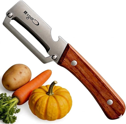 Vegetable Peeler,Nemesis of Bumpy Rough Root,Potato Peeler,Kitchen Sharp Stainless Steel Blade Veggie Gadgets for Fruit Apple Carrot Pumpkin Pineapple SugarCane Squash Papaya,(Right-Hand Only)