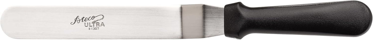 Ateco Ultra Offset Spatula with 4.25" x 0.75" Stainless Steel Blade, 4½", Silver