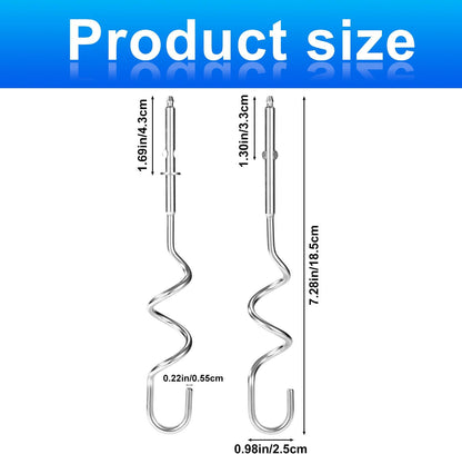 2pcs Hand Mixer Beaters Attachments Compatible with BLACK & DECKER, Universal Stainless Steel Electric Hand Mixer Whisk Replacement for Cooking and Baking