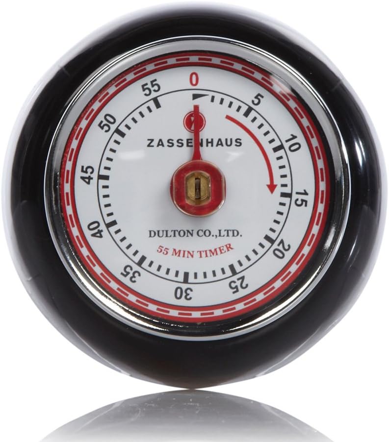 Zassenhaus Magnetic Retro 60 Minute Kitchen Timer, 2.75-Inch, Teal