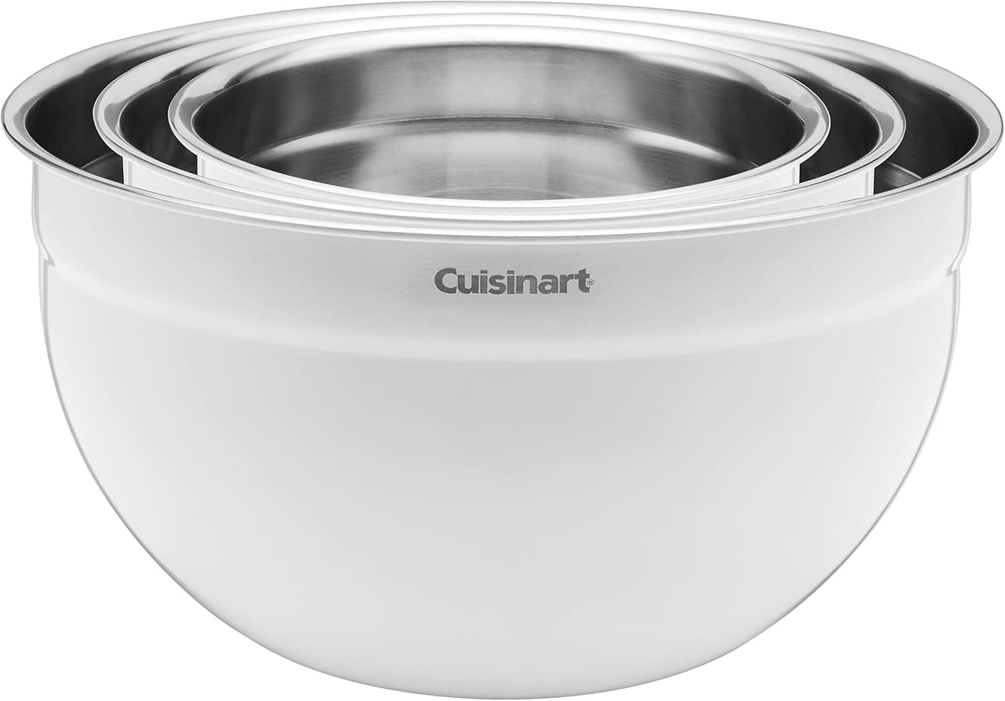 Cuisinart Mixing Bowl Set, Stainless Steel, 3-Piece, CTG-00-SMB