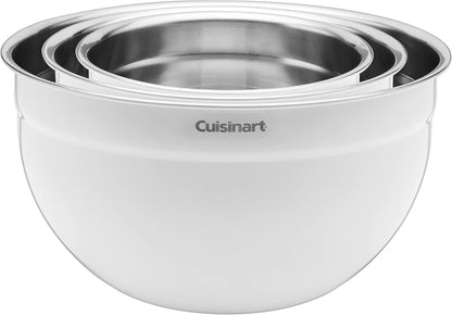 Cuisinart Mixing Bowl Set, Stainless Steel, 3-Piece, CTG-00-SMB