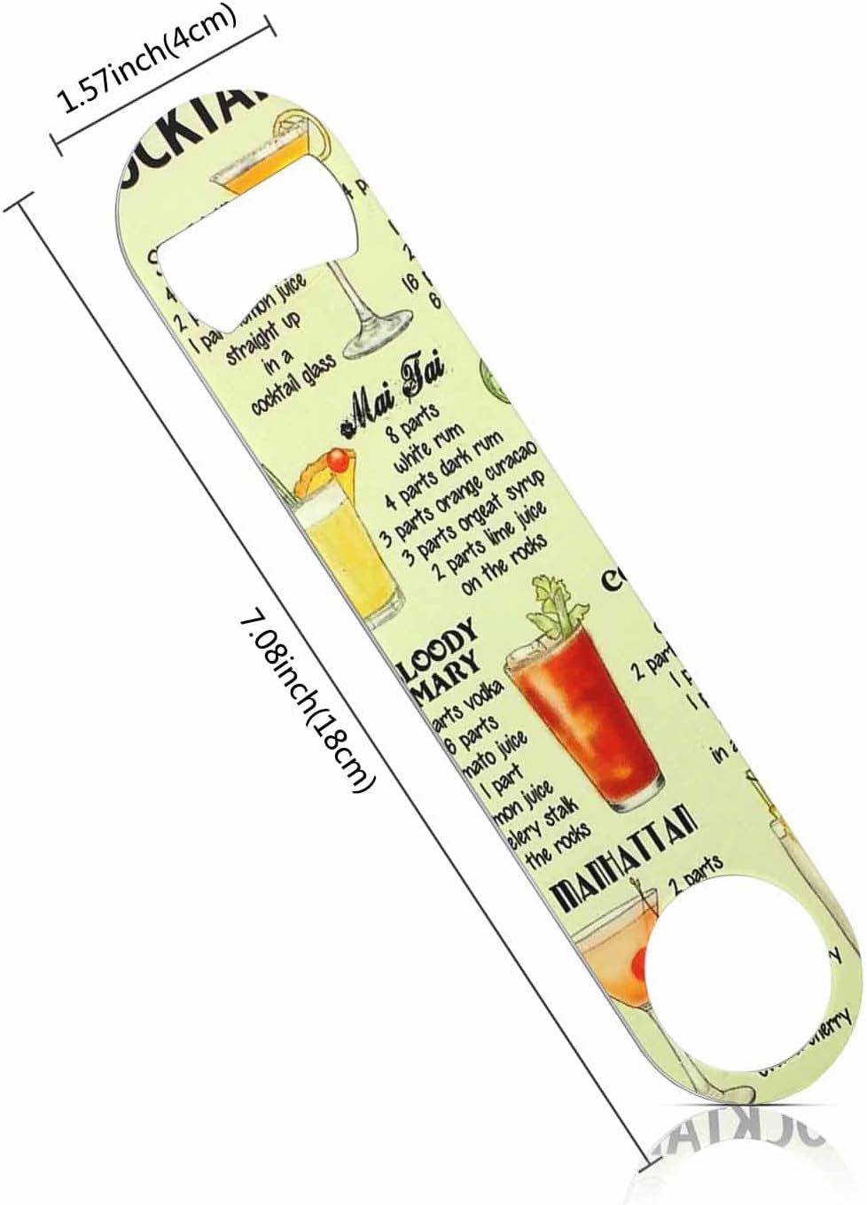 Black White Checkered Stainless Steel Bottle Opener Cool Car Racing Sports Plaid Pattern Geometric Design Flat Beer Bottle Opener Keychain for Home Kitchen Bar Restaurant Party Birthday Gift