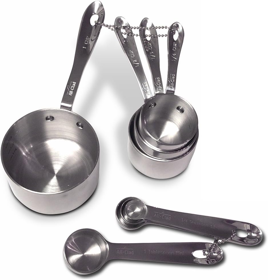 All-Clad Stainless-Steel 8 pc. Standard-Size Measuring Cup & Spoon Combo Set