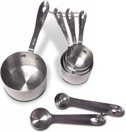 All-Clad Stainless-Steel 8 pc. Standard-Size Measuring Cup & Spoon Combo Set