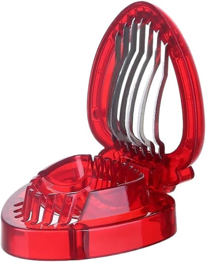 yongduogongsi Strawberry Slicer Cutter Strawberry Corer Strawberry Huller Fruit Leaf Stem Remover Salad Cake Egg Tools Kitchen Accessories