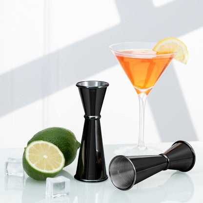 Briout Jigger for Bartending, Double Cocktail Jigger Japanese Premium 304 Stainless Steel Jigger 2 OZ 1 OZ with Measurements Inside