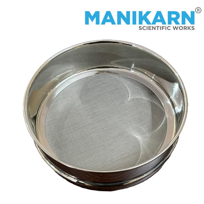 Test Sieve 8 Inch (200mm) – 250 Micron Mesh, ASTM No. 60 – Grade 304 Stainless Steel Frame & Mesh – Laboratory Sieve for Soil, Sand, and Particle Size Analysis
