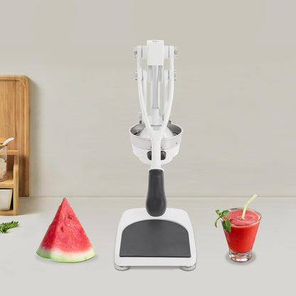 Cast Iron Manual Juicer, Heavy-Duty Effortless Orange Juicer with Ergonomic Handle, Hand Press Squeezer for Citrus Lemon Lime Grapefruit