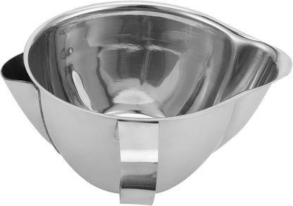 Topyond Fat Separator, 304 Stainless Steel Gravy Oil Grease Filter, Durable Cooking Strainer for Soup & Sauce Making(5.3x3.5in)