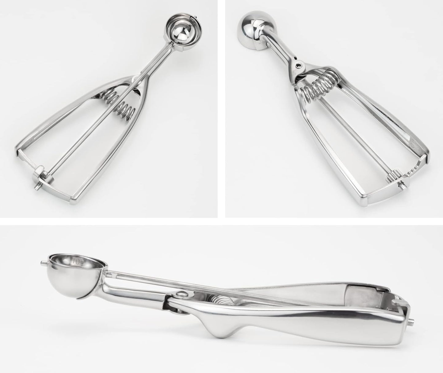 Professional 18/8 Stainless Steel Medium Cookie Scoop, Size 40