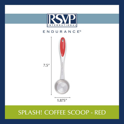RSVP International Coffee Scoop Collection, 2-Tablespoon, Red Acrylic