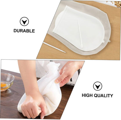Zerodeko 2pcs Food-grade Silicone Dough Kneading Bags Cable Tie Thickened Non-stick Pastry Blender Pouch for Baking and Marinating Kitchen Supplies
