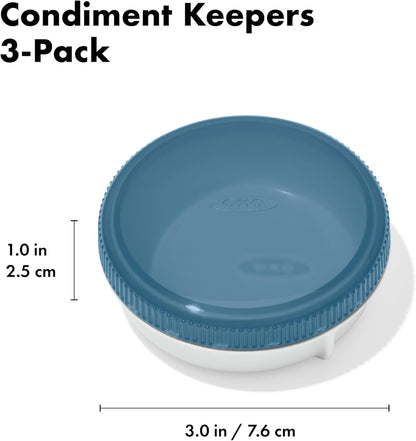 OXO Good Grips Prep and Go Silicone Squeeze Bottle 2 Pack - Ocean Blue