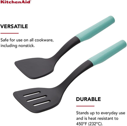 KitchenAid Universal Spatula Set, 2-Piece, Aqua Sky