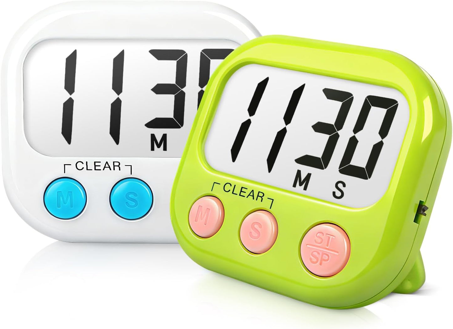 Classroom Timers for Teachers Kids Large Magnetic Digital Timer Teacher Supplies 2 Pack-Blue Green