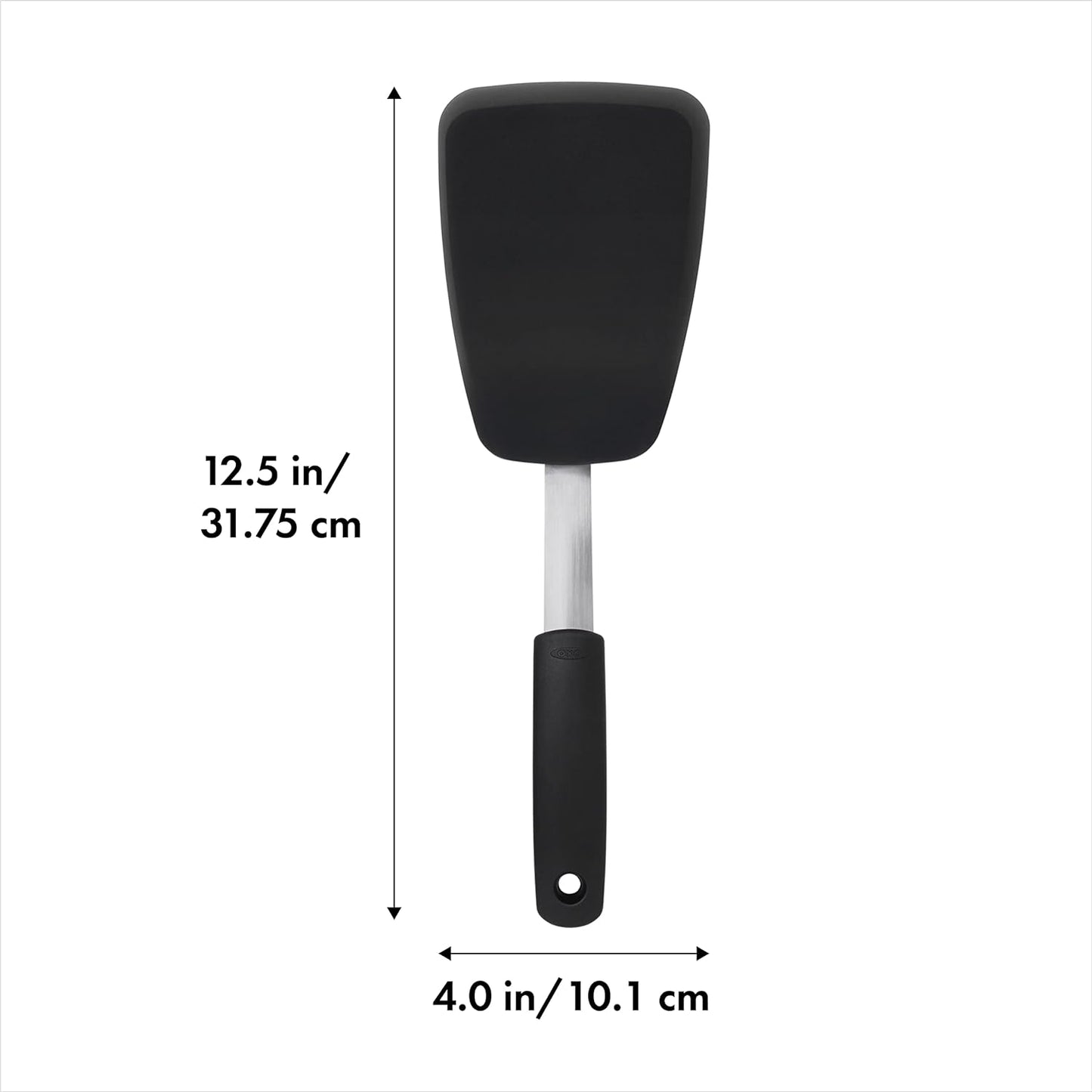 OXO Good Grips Small Silicone Flexible Turner Black