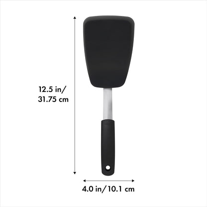 OXO Good Grips Small Silicone Flexible Turner Black