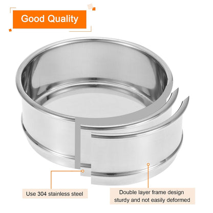 PATIKIL 150 Mesh Lab Sieve, 4" Diameter Test Sieve 304 Stainless Steel Wire Cloth (0.1mm) for Industrial Laboratory