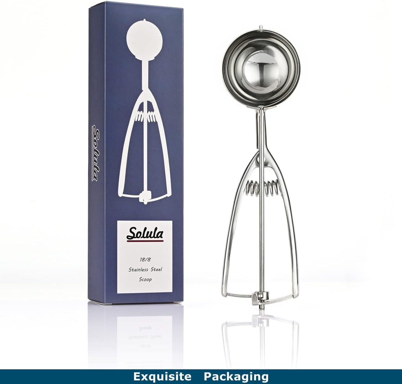 Professional 18/8 Stainless Steel Medium Cookie Scoop, Size 40