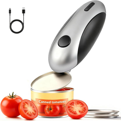 Electric Can Openers in 2026: Automatic Can Opener Electric with Rechargeable. The Can Opener Creates A Smooth Edge, Making It The Best Gift for Seniors And Kids. (White)