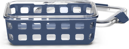 Ello DuraGlass Food Storage Glass Lunch Bowl - Meal Prep Container with Silicone Sleeve and Airtight Lid, 5 Cup, Yucca