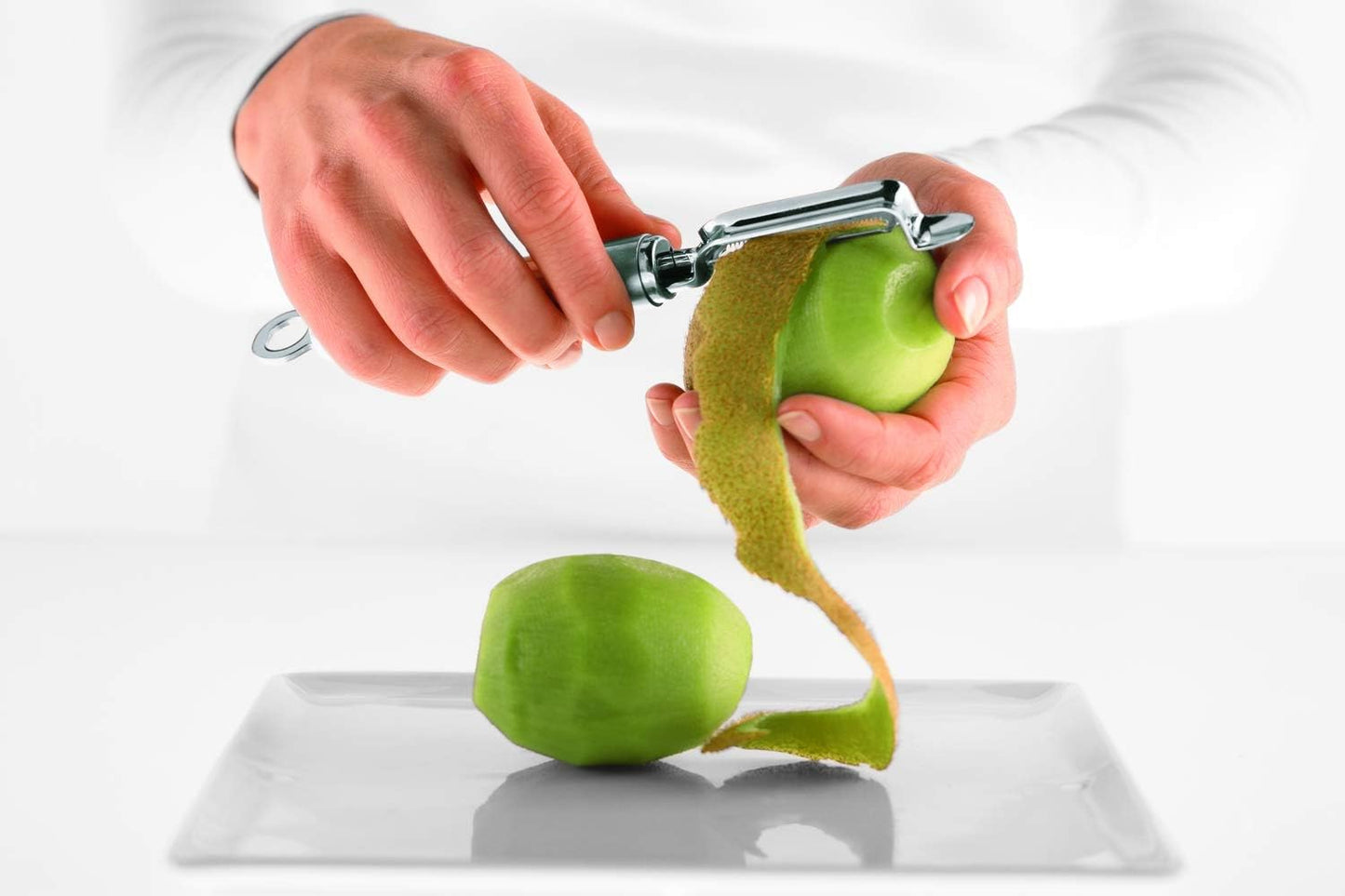 Rosle Stainless Steel Left-Handed Swivel Peeler, 7.5-inch
