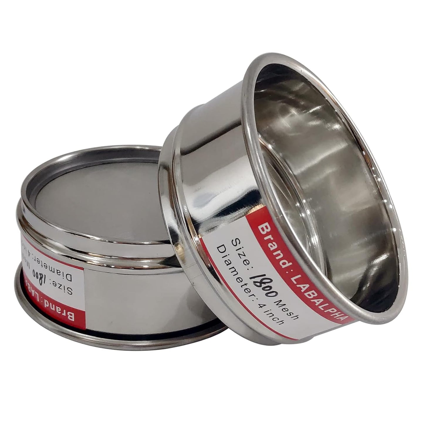 LABALPHA 70 Mesh Lab Sieves, Test Sieve #70 Mesh, 4'' Diameter, 304 Stainless Steel Wire Cloth (0.22mm)