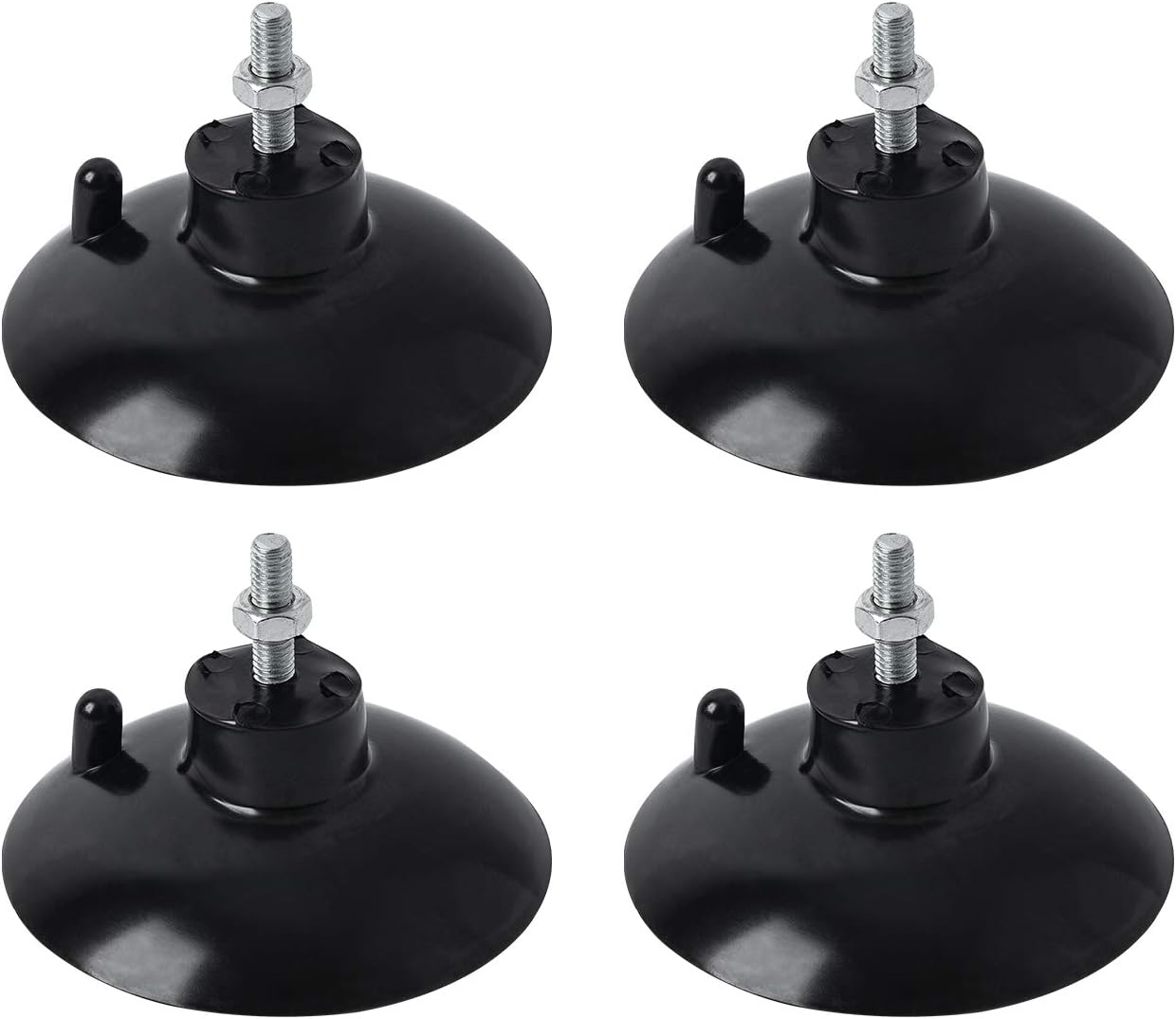 HSTECH (4 Pcs) Black French Fry Suction Cup Feet Compatible with Industrial Commercial French Fry Cutter