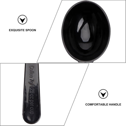 Luxshiny Coffee Bean Measuring Spoons Set 5-Pack 0.25 Oz 7 Gram Plastic Mini Measuring Tablespoons for Coffee Tea Sugar Milk Powder Kitchen Cooking Tool