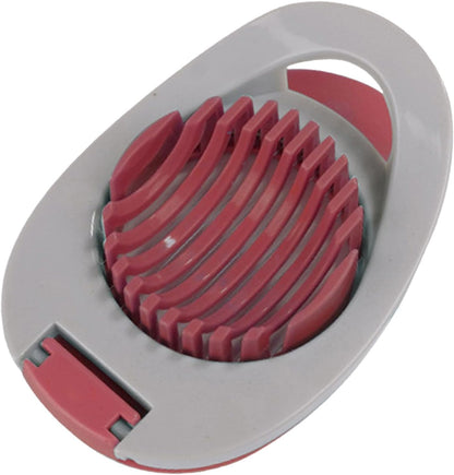 Stainless Steel Wire Egg Slicer, Hard Boiled Egg Cutter, Strawberry Dicer, Multi-Purpose Kitchen Tool (B, One Size)