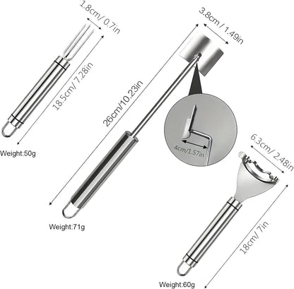2 Pcs Stainless Steel Corn Peeler and Stripper Tool Set, Ideal Gadget Tool for corn on the cob BCMON