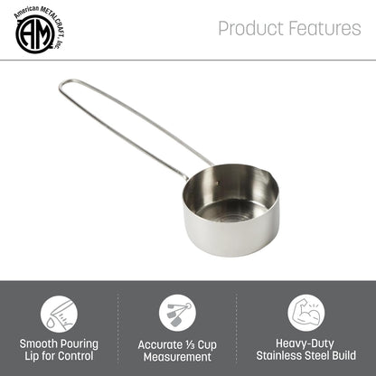 American METALCRAFT, Inc. American Metalcraft MCL125 Stainless Steel Measuring Cup, 1 1/4-Cup