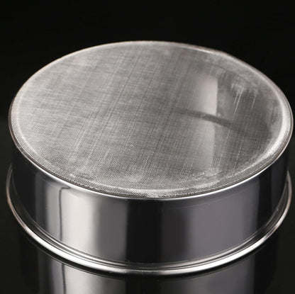 1Pcs 8"Flour Sieve Stainless Steel Round With 40 Mesh Flour Sifter For Baking