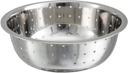 Winco Aluminum Colander with Base, 8-Quart, Medium