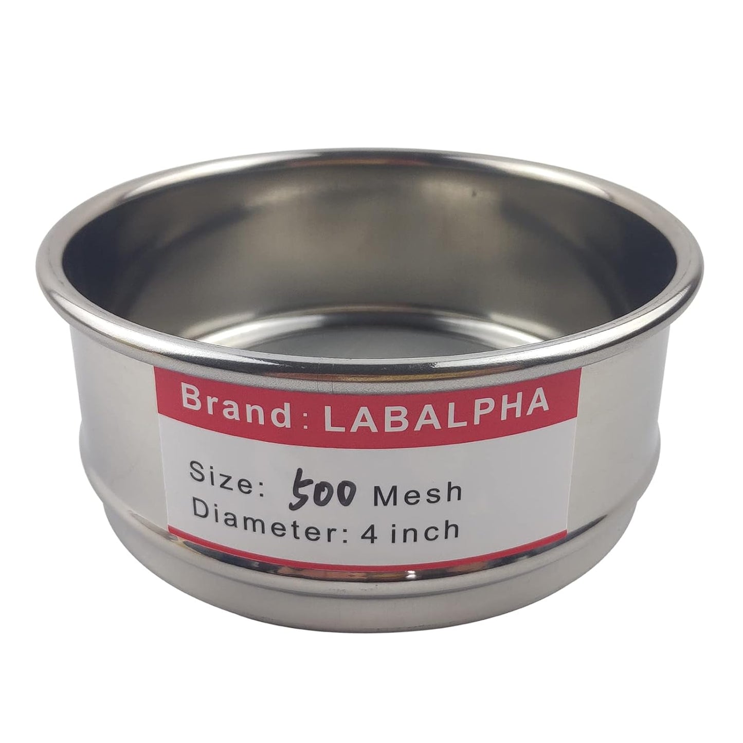 LABALPHA 70 Mesh Lab Sieves, Test Sieve #70 Mesh, 4'' Diameter, 304 Stainless Steel Wire Cloth (0.22mm)