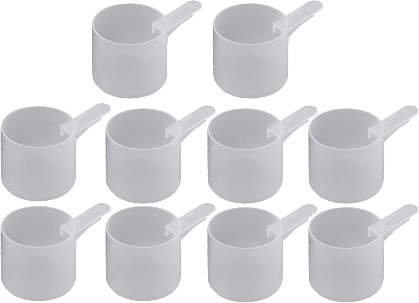 60 mL Plastic Measuring Packaging Scoop (= 60 cc/ = 4 tablespoon/ = 2 fl oz), Short Handle - to Measure and Dispense Spices, Granules, Powders, for Seeds Packing made in USA (20)