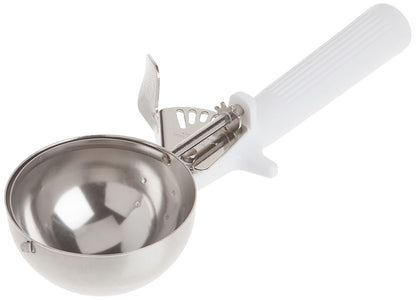 Winco ICOP-6 Ice Cream Disher with White Handle, Size 6, 5.5 ounces, Stainless Steel