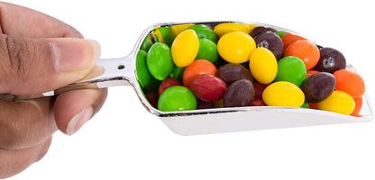 Super Z Outlet 5.5" Mini Acrylic Plastic Kitchen Scoops for Weddings, Candy Dessert Buffet, Ice Cream, Protein Powders, Coffee, Tea (Clear)