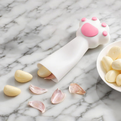 Garlic Peeler, Garlic Roller Peeling Tube Tool, Easy Quick to Peeled Garlic Cloves, Useful Kitchen Tool for Garlic (Grey+Pink)