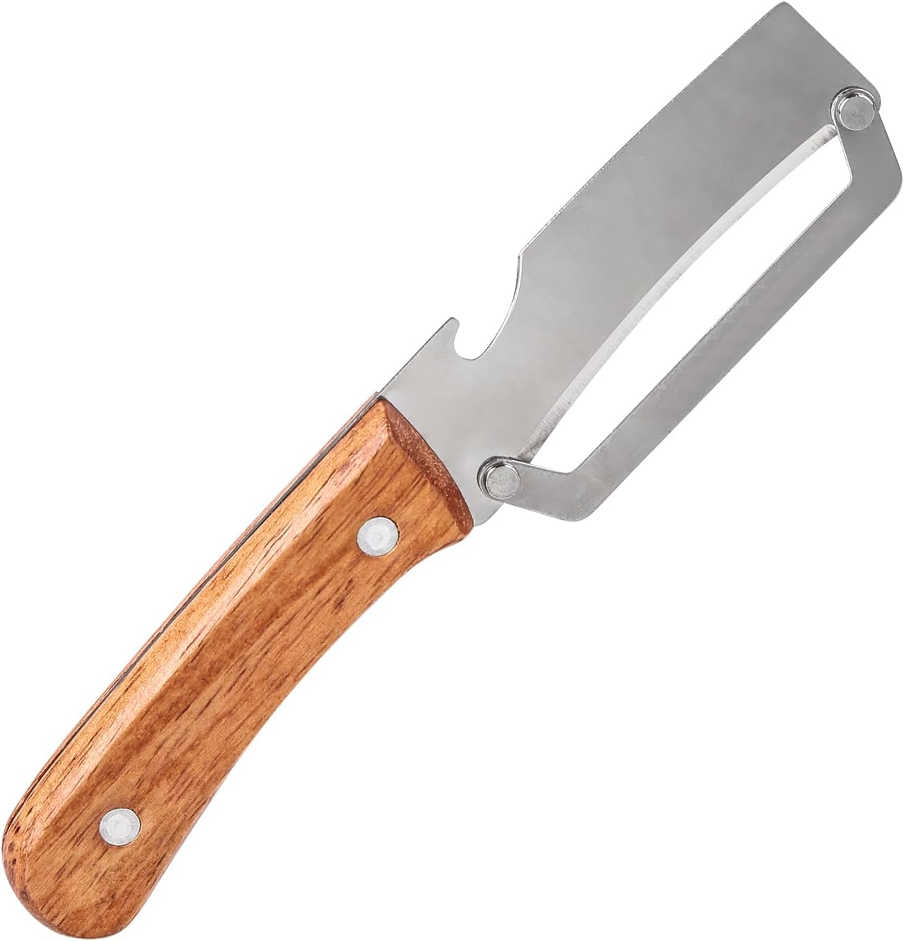 Multi-Functional Kitchen Vegetable Peeler with Ergonomic Handle & Bottle Opener,Stainless Steel Peeler Knife with Sharp Blade for Fruit Kiwi Potato Pumpkin