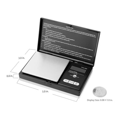 Weigh Gram 200g Digital Pocket Gram Scale 0.01g Accuracy, 200g x 0.01g Mini Digital Grams Scale, Small Food Scale, Jewelry Scale, Ounces Grains Scale With100g Calibration Weight